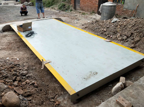 洛陽新安北冶鄉(xiāng)20噸地磅施工案例