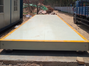 商丘博冉建筑公司3x10m 100噸地磅