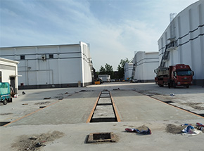 安徽蚌埠劉集鎮(zhèn)夏集糧站120噸2臺地磅